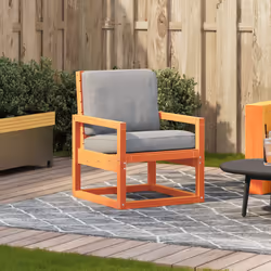 VidaXL 844645 outdoor chair Terrace Padded seat Pinewood Brown