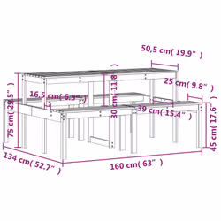VidaXL 844648 outdoor table - Additional view 8