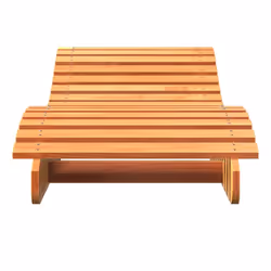 vidaXL Sun Loungers Sun Bed Day Bed Chair 2 pcs Wax Brown Solid Wood Pine - Additional view 4