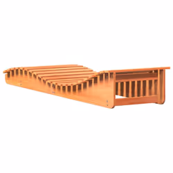 vidaXL Sun Loungers Sun Bed Day Bed Chair 2 pcs Wax Brown Solid Wood Pine - Additional view 6