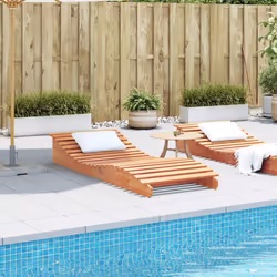 VidaXL 844653 outdoor chair Lounge Padded seat Pinewood Brown