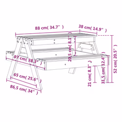 VidaXL 844656 outdoor table - Additional view 8