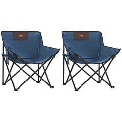 VidaXL 366547 outdoor chair Terrace Polyester, Steel Blue