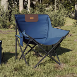 VidaXL 366547 outdoor chair Terrace Polyester, Steel Blue