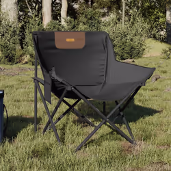 VidaXL 366548 outdoor chair Terrace Polyester, Steel Black - Additional view 2