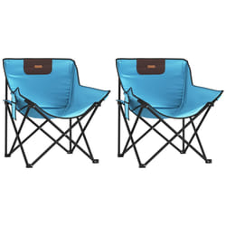 VidaXL 366553 outdoor chair Terrace Polyester, Steel Blue