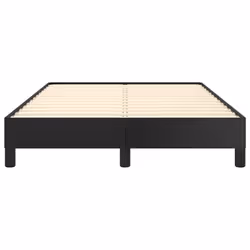 vidaXL Bed Frame Bed Base Bedstead Black 120x190 cm Small Double Faux Leather - Additional view 4