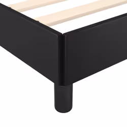 vidaXL Bed Frame Bed Base Bedstead Black 120x190 cm Small Double Faux Leather - Additional view 6