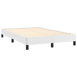 vidaXL Bed Frame Bed Base Bedstead Grey 120x190 cm Small Double Faux Leather - white