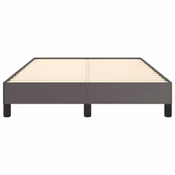 vidaXL Bed Frame Bed Base Bedstead Grey 120x190 cm Small Double Faux Leather - grey - Additional view 4
