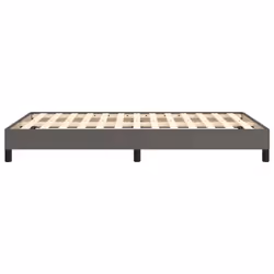 vidaXL Bed Frame Bed Base Bedstead Grey 120x190 cm Small Double Faux Leather - grey - Additional view 5