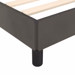 vidaXL Bed Frame Bed Base Bedstead Mattress Foundation Upholstered Bed Velvet - dark grey - Additional view 6