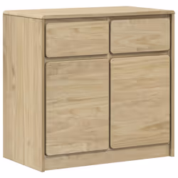 vidaXL Sideboard Storage Cupboard Highboard Side Cabinet Oak Solid Wood Pine