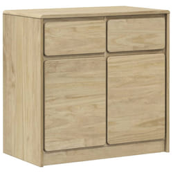 vidaXL Sideboard Storage Cupboard Highboard Side Cabinet Oak Solid Wood Pine