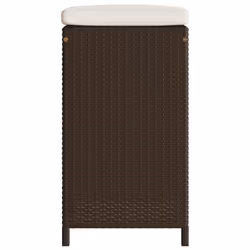 VidaXL 368685 outdoor chair Terrace Padded seat Polyrattan, Steel Cream, White - Additional view 5