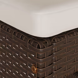 VidaXL 368685 outdoor chair Terrace Padded seat Polyrattan, Steel Cream, White - Additional view 6