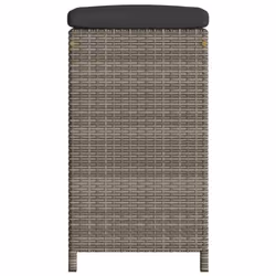 VidaXL 368687 outdoor chair Terrace Padded seat Polyrattan, Steel Grey - Additional view 5