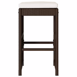 VidaXL 368688 outdoor chair Terrace Padded seat Polyrattan, Steel Cream, White - Additional view 4
