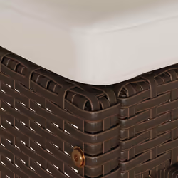VidaXL 368688 outdoor chair Terrace Padded seat Polyrattan, Steel Cream, White - Additional view 6