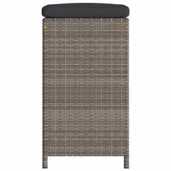 VidaXL 368690 outdoor chair Terrace Padded seat Polyrattan, Steel Grey - Additional view 5