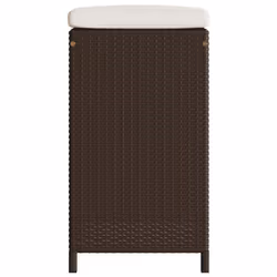 VidaXL 368691 outdoor chair Terrace Padded seat Polyrattan, Steel Cream, White - Additional view 5