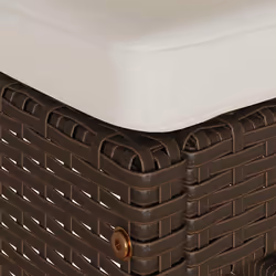 VidaXL 368691 outdoor chair Terrace Padded seat Polyrattan, Steel Cream, White - Additional view 6