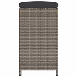 VidaXL 368693 outdoor chair Terrace Padded seat Polyrattan, Steel Grey - Additional view 5