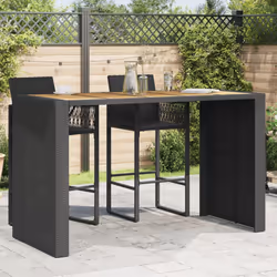 VidaXL 368700 outdoor table Black