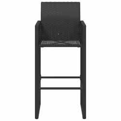 VidaXL 368702 outdoor chair Terrace Padded seat Polyrattan, Steel Black - Additional view 5