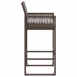 VidaXL 368703 outdoor chair Terrace Padded seat Polyrattan, Steel Brown - Additional view 6