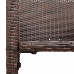 VidaXL 368703 outdoor chair Terrace Padded seat Polyrattan, Steel Brown - Additional view 8