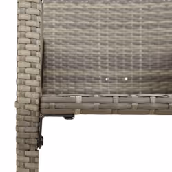VidaXL 368704 outdoor chair Terrace Padded seat Polyrattan, Steel Grey - Additional view 8