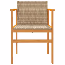 VidaXL 368710 outdoor chair Terrace Acacia wood, Polyrattan, Steel Beige - Additional view 5