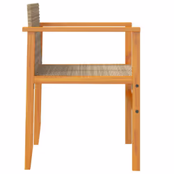 VidaXL 368710 outdoor chair Terrace Acacia wood, Polyrattan, Steel Beige - Additional view 6