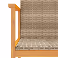 VidaXL 368710 outdoor chair Terrace Acacia wood, Polyrattan, Steel Beige - Additional view 8