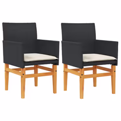 VidaXL 368714, Terrace, Padded seat, Acacia wood, Polyrattan, Steel, Cream, White, 520 mm, 620 mm