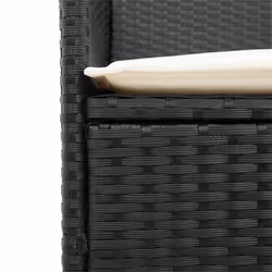 VidaXL 368717 outdoor chair Terrace Padded seat Acacia wood, Polyrattan, Steel Cream, White - Additional view 8