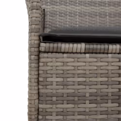 VidaXL 368718 outdoor chair Terrace Padded seat Acacia wood, Polyrattan, Steel Grey - Additional view 8