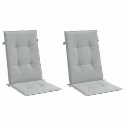 vidaXL Highback Chair Cushions Seat Cushion Seat Pillow Sofa Cushion Fabric - melange light grey, 120 x 50 x 4 cm/ 2 pcs - Additional view 2