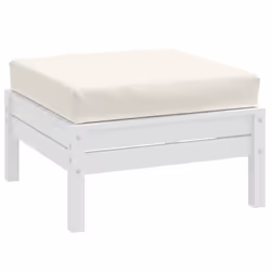 vidaXL Pallet Cushion Melange Cream 23.6x23.6x3.9 Fabric