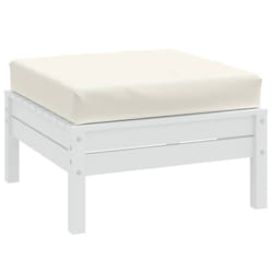 vidaXL Pallet Cushion Melange Cream 23.6x23.6x3.9 Fabric