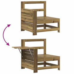VidaXL 844882 outdoor bench Wood - Additional view 7