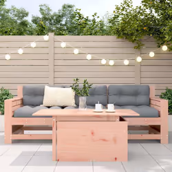 vidaXL Garden Table Outdoor Table Coffee Patio Dining Table Solid Wood Douglas - Additional view 2