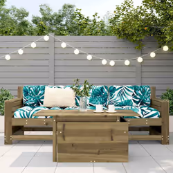 vidaXL Garden Table Outdoor Table Patio Dining Table Impregnated Wood Pine