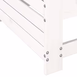 vidaXL Garden Armrest Sofa with Cushion Outdoor Sofa White Solid Wood Pine - Additional view 7