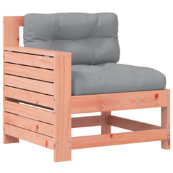 vidaXL Garden Armrest Sofa with Cushion Outdoor Sofa Couch Solid Wood Douglas