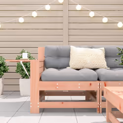 vidaXL Garden Armrest Sofa with Cushion Outdoor Sofa Couch Solid Wood Douglas