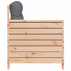 vidaXL Garden Armrest Sofa with Cushion Outdoor Sectional Sofa Solid Wood Pine - Additional view 4