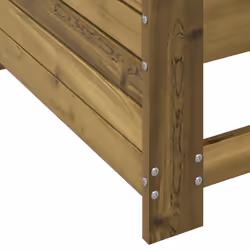 vidaXL Garden Armrest Sofa with Cushion Outdoor Sofa Impregnated Wood Pine - Additional view 6