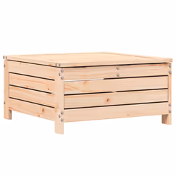 vidaXL Garden Footstool with Cushion Outdoor Ottoman Footrest Solid Wood Pine - Additional view 5